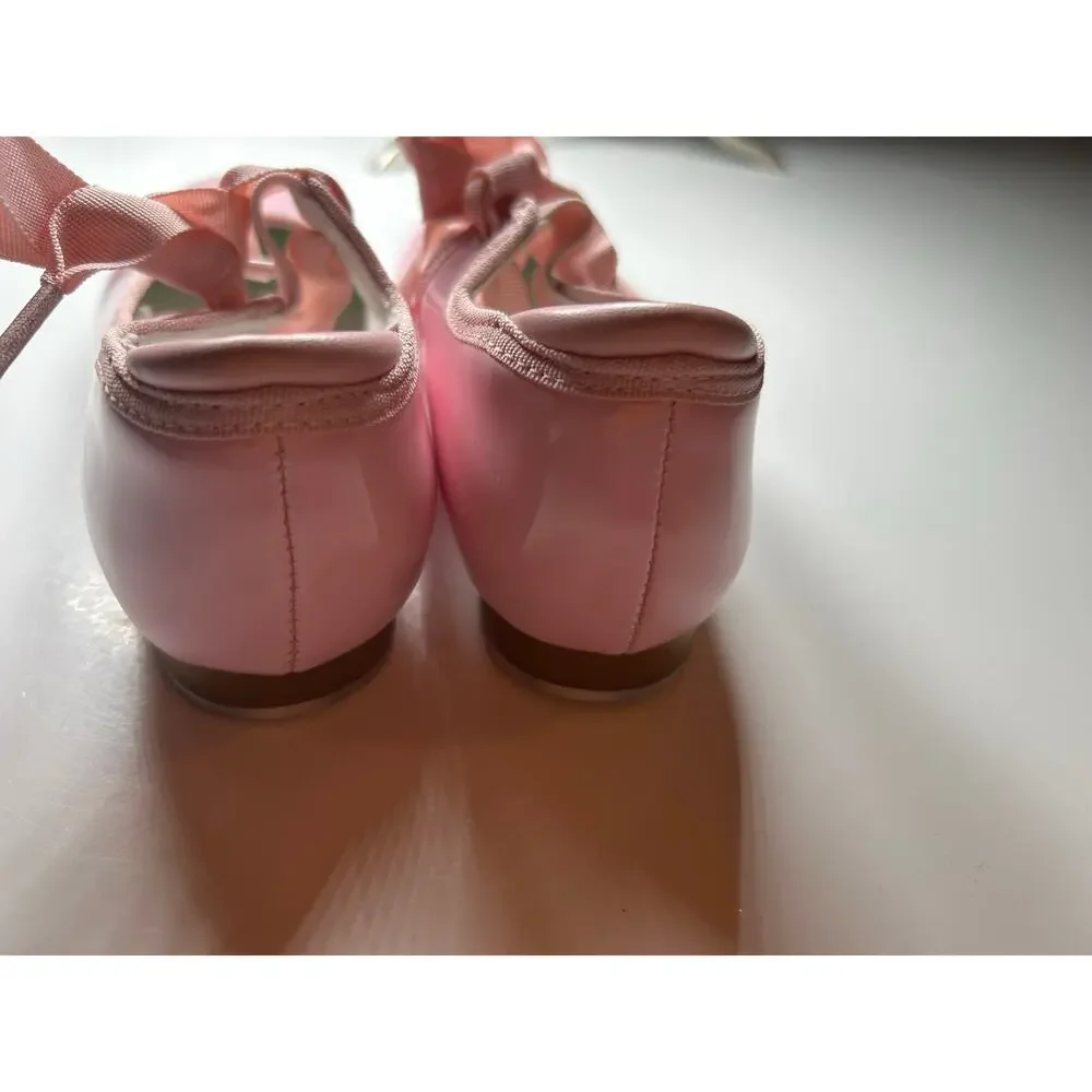 Girls pink patten leather Tap Shoes size 8 toddler NEW